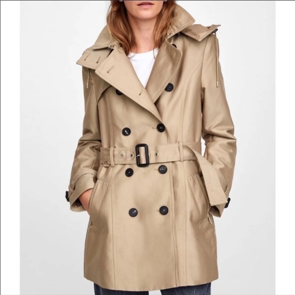 Zara brown trench coat